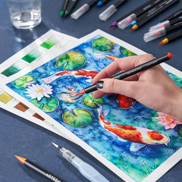 Monet - Aquarell Pinselstifte Set - Auf Wasserbasis - Waagemann