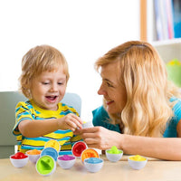 Montessori Geometrische Puzzle Eier - Pädagogisches Lernspielzeug - Waagemann