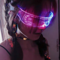 PartyMouz™ LCD Vision Cyperpunk Brille - Waagemann