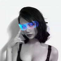 PartyMouz™ LCD Vision Cyperpunk Brille - Waagemann