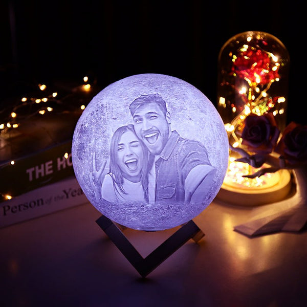 Personalisierte 3D Foto Mondlampe - Das Original von Waagemann - Waagemann