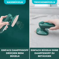 Portables Mini Reise Dampf-Bügeleisen - Mit Nassbügelfunktion - Waagemann