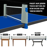 Portables Tischtennis Netz Set - Waagemann