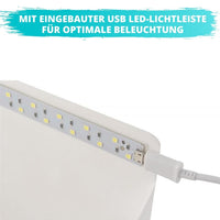 Professionelles LED Fotostudio - Faltbare Fotobox mit LED - Waagemann
