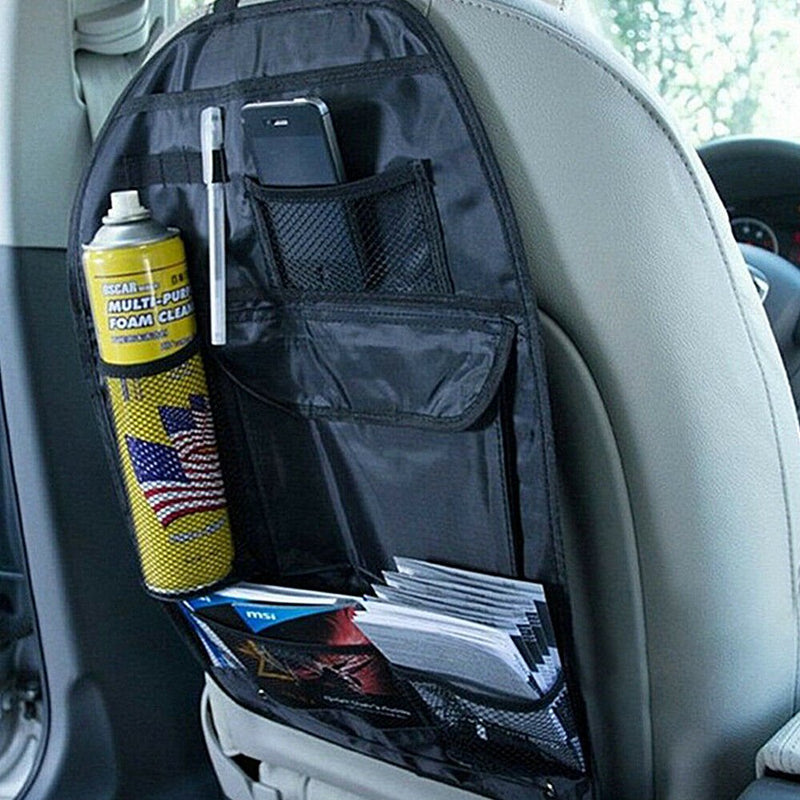 2 Stück] #AutoRückenlehnenschutz, IWILCS Auto Rücksitz Organizer und Autositz  Schoner mit 2 extra großen leicht zugänglichen Taschen autositz schutz  (schwarz):…