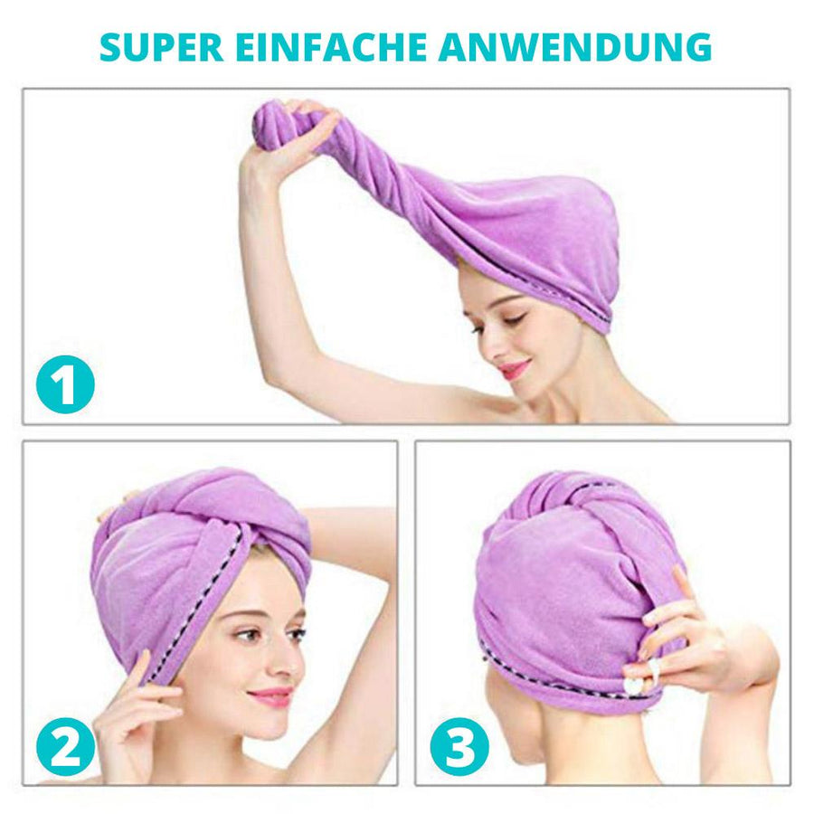 Set: 1x Damen-Badetuch + 1x Haarband In Hellorange – Weich & Saugstark Für Sport & Bad