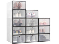 Schuhbox Stapelbar Aufbewahrungsbox Schuhorganizer bis Gr.47 - Waagemann
