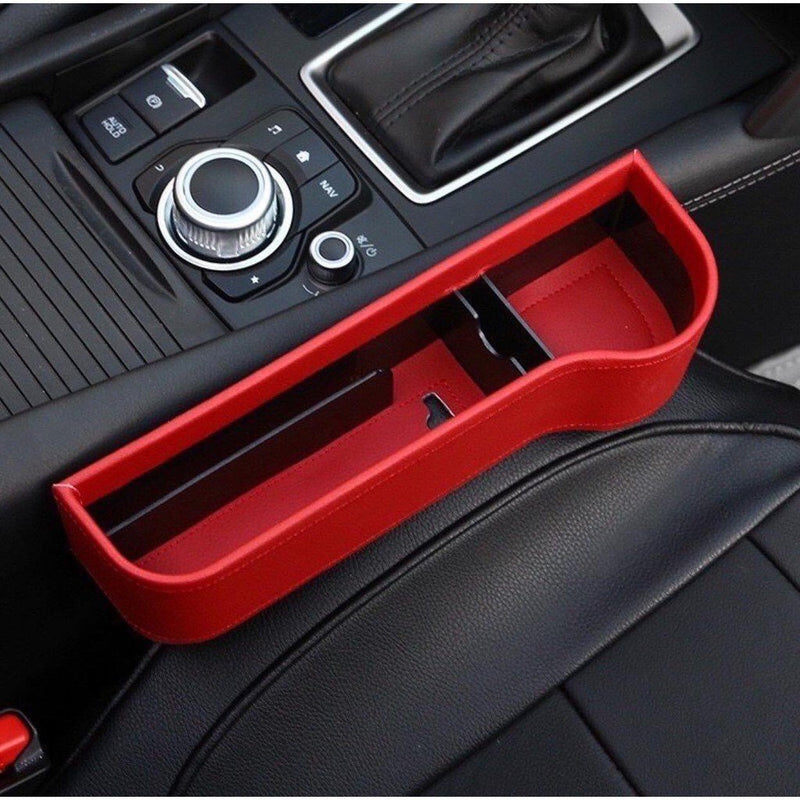 ForGue Autositz LüCken Organizer für Audi ColourStorm/S line Sport/Xtend  Leder Multifunktionale Auto Sitzlückenbox Anwendbar Vordersitz Autositz  Seitentaschen Aufbewahrungsbox, red Style: : Auto & Motorrad