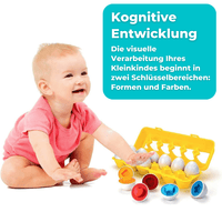 Sipobuy Puzzle Eier Pädagogisches Geometrisches Spielzeug 12 Pack - Waagemann