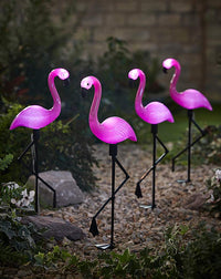 Solar Flamingo-Gartenleuchten 3er Set - Waagemann