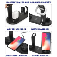 SuperCharge™ 4in1 Docking Schnell-Ladestation für iPhone, iWatch, iPad, Airpods & Android - Waagemann