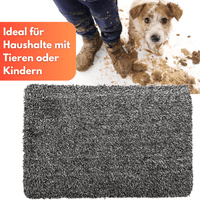 WAAGEMANN Hunde Schmutzfangmatte Saugfähig Waschbar Ohne Rand Rutschfest (70x45cm) - Waagemann