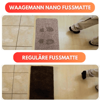 WAAGEMANN Hunde Schmutzfangmatte Saugfähig Waschbar Ohne Rand Rutschfest (70x45cm) - Waagemann