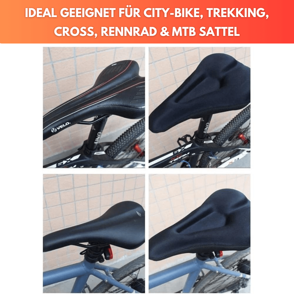 mountainbike sattel polster WAAGEMANN PREMIUM 3D Silikon-Gel Sattelpolsterung – Waagemann