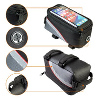 Wasserdichte Fahrradtasche mit Touchscreen-Handyhalterung (bis 6.3 Zoll) - Waagemann