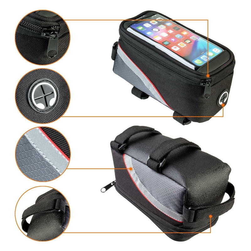 Motorrad Handy Halterung Touchscreen Wasserdichte Tasche Fahrrad  Elektrofahrzeug Touch Navigation Tasche Halterung