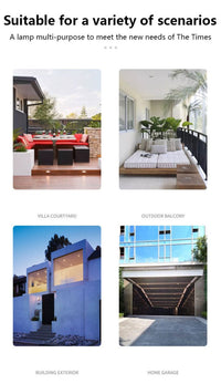 Wasserdichte solarbetriebene Wanddekorationsleuchte für die Terrasse (2er Set) - Waagemann