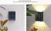 Wasserdichte solarbetriebene Wanddekorationsleuchte für die Terrasse (2er Set) - Waagemann