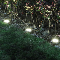Wasserfeste Edelstahl LED Solar Bodenleuchten mit Lichtsensor (4er Set) - Waagemann