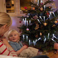 Wetterfeste Weihnachtliche LED Eiszapfen Lichterkette - Waagemann