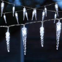 Wetterfeste Weihnachtliche LED Eiszapfen Lichterkette - Waagemann