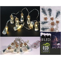 Zauberhafte Miniatur Tannenbaum & Schneekügelchen LED Lichterkette - Waagemann